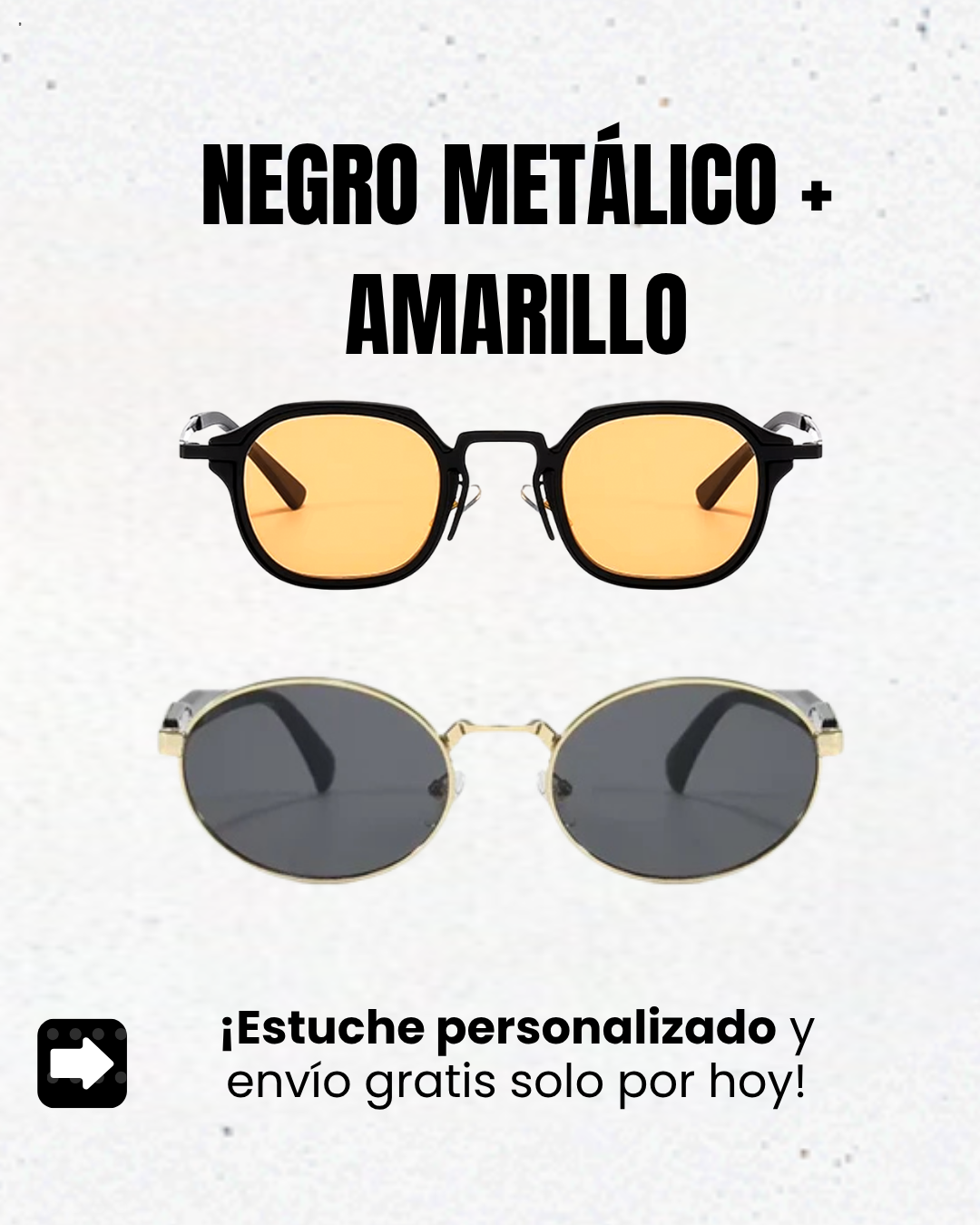 Collecion París ORBE| 2 Gafes de sol Premium + estuche personalizado + Envío gratis