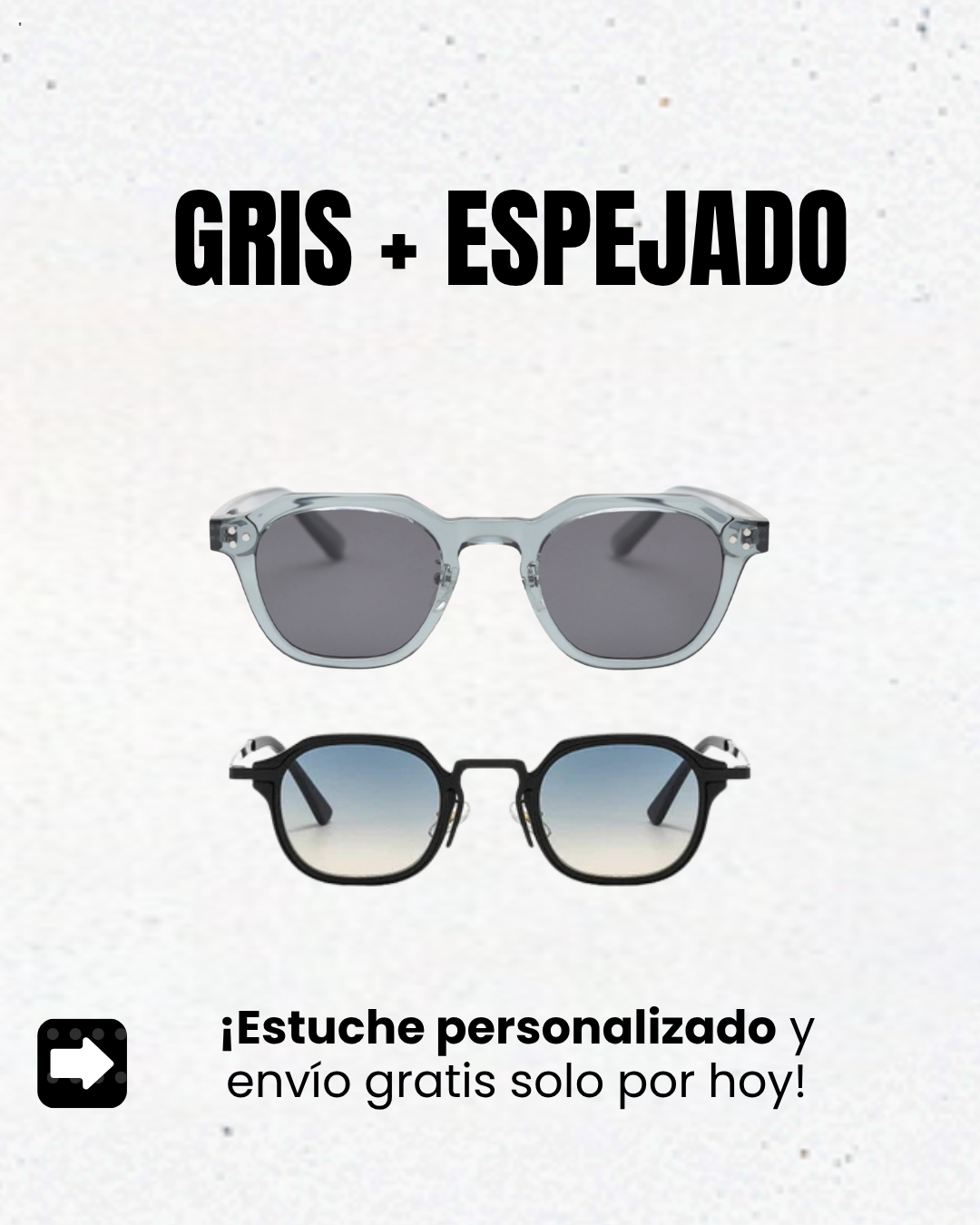 Collecion París ORBE| 2 Gafes de sol Premium + estuche personalizado + Envío gratis