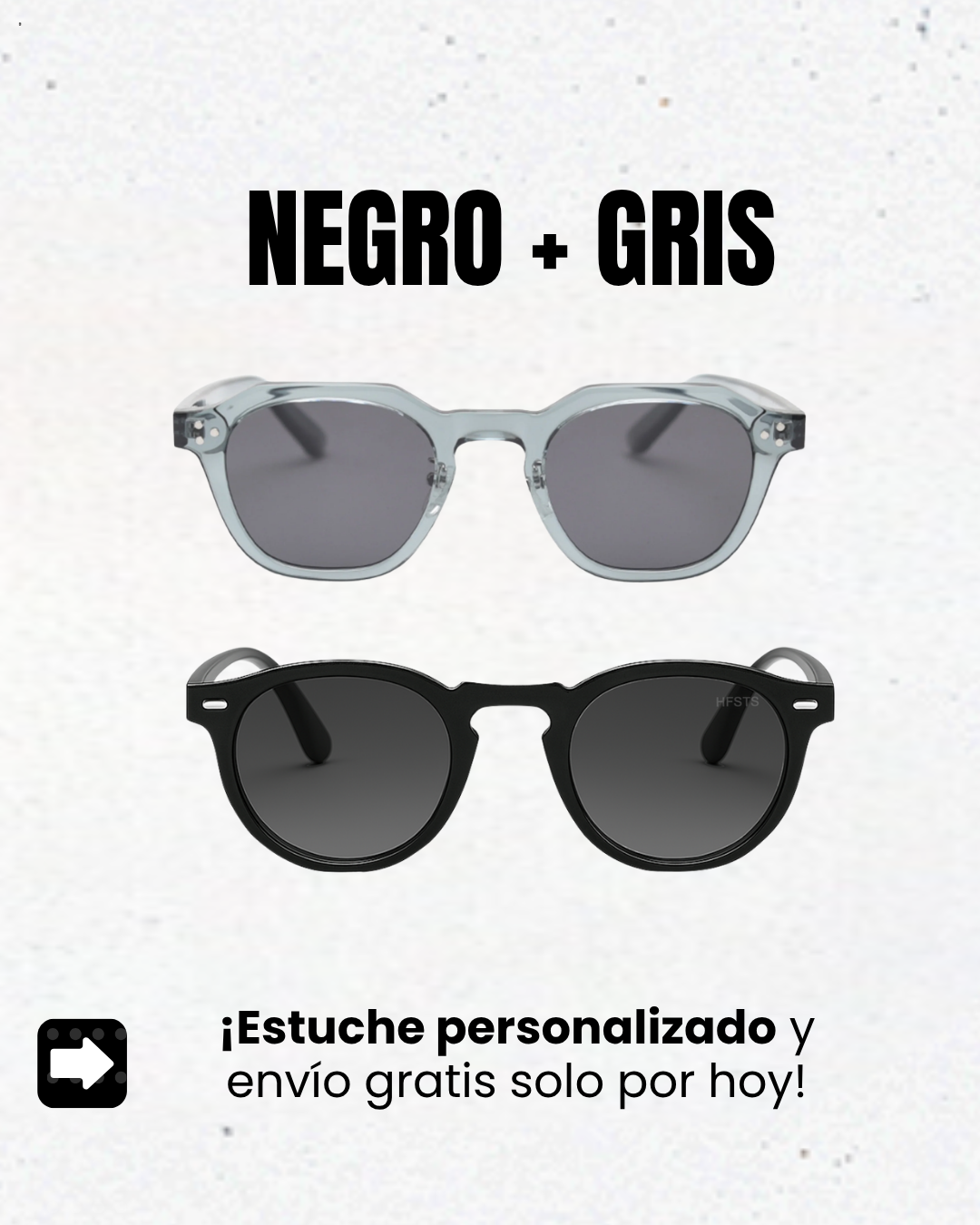 Collecion París ORBE| 2 Gafes de sol Premium + estuche personalizado + Envío gratis