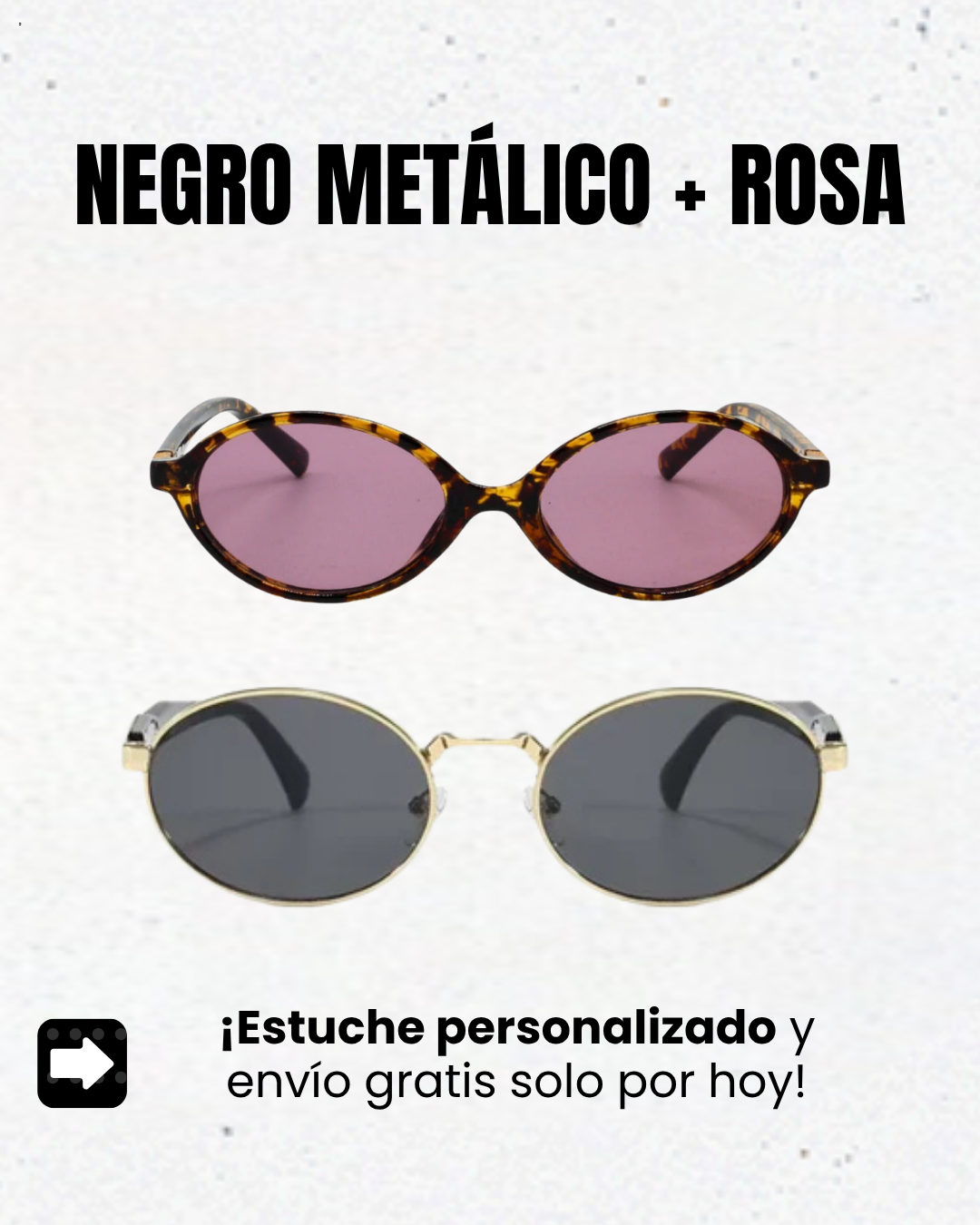 Collecion París ORBE| 2 Gafes de sol Premium + estuche personalizado + Envío gratis