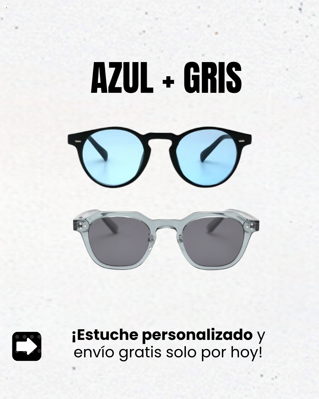 Collecion París ORBE| 2 Gafes de sol Premium + estuche personalizado + Envío gratis